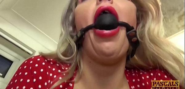  PASCALSSUBSLUTS - MILF Louise Lee gagged and destroyed